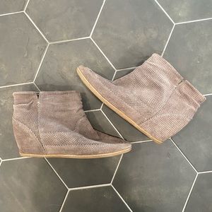 Women’s Faux Suede Wedge Booties